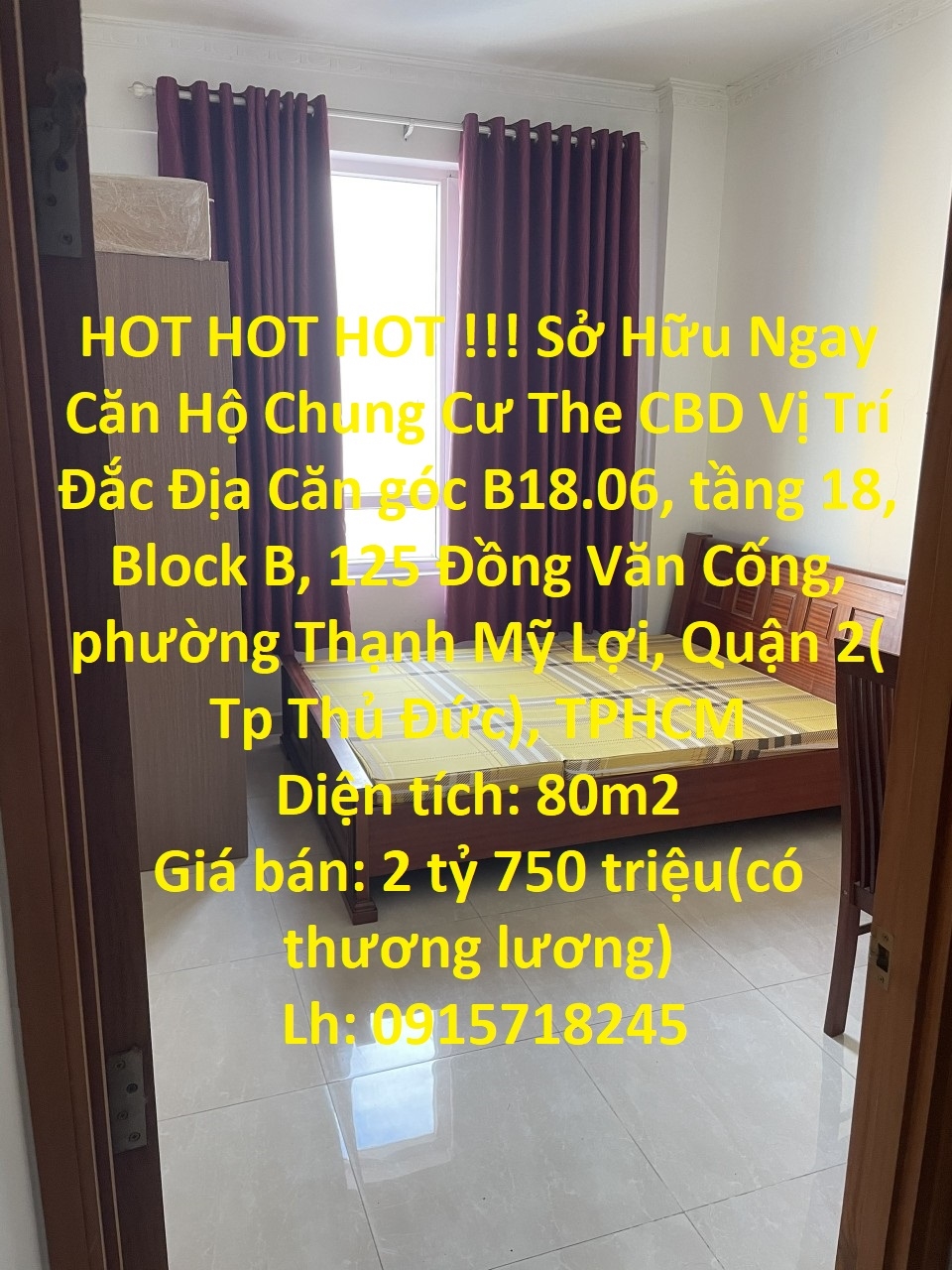 HOT HOT HOT !!! Sở Hữu Ngay Căn Hộ Chung Cư The CBD Vị Trí Đắc Địa Tại Quận 2 ( Tp Thủ Đức)