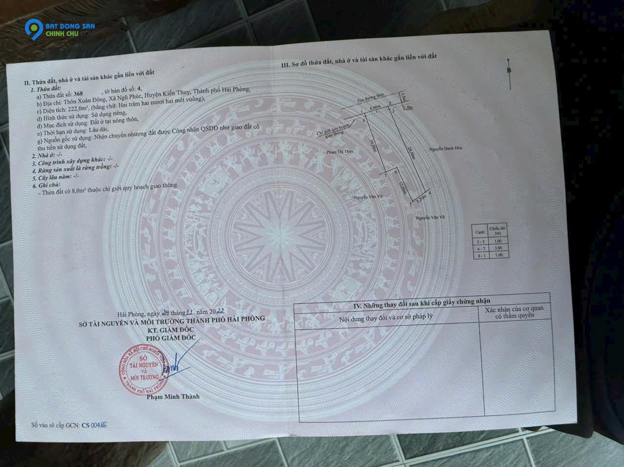 Lô đất giá F0 Xuân Đông Ngũ Phúc đón đầu khu Công Nghiệp