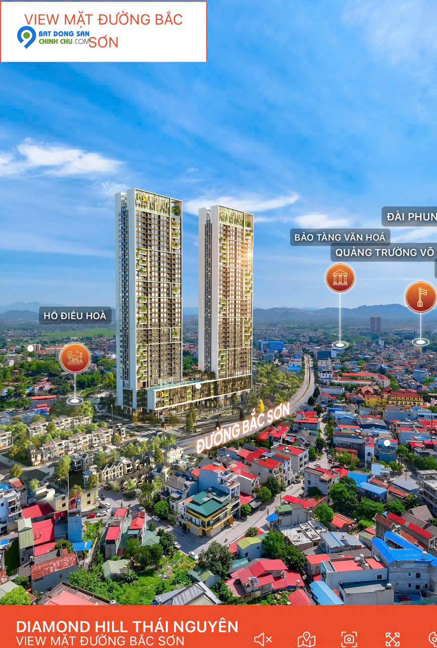 MỞ BÁN CHÍNH THỨC DỰ ÁN DIAMOND HILL THÁI NGUYÊN - VỊ TRÍ ĐẸP - GIÁ TỐT ĐẦU TƯ