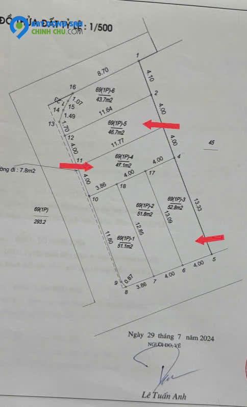 MỞ BÁN ĐẤT PHÂN LÔ HỒNG VÂN , THƯỜNG TÍN - ĐỐI DIỆN UỶ BAN XÃ HỒNG VÂN