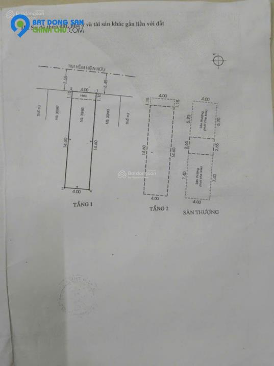 Mặt tiền KD sầm uất 30 Đỗ Nhuận, 4 x 16m, vuông vức, nhà đúc thật 3 tấm kiên cố. LH: 0902849934