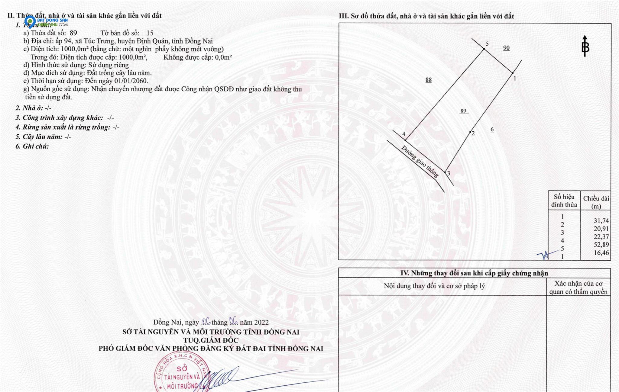 Mình chính chủ cần bán 1 lô như hình trên view hồ Trị An giá 900tr