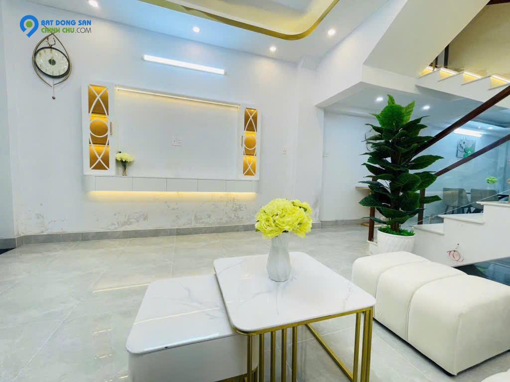 Nhà 3 tầngBTCT, 52m2, 4PN, full nội thất - Cách cầu Phước Long 100m - Nhà Bè, SHR - Chỉ 5,19 tỷ