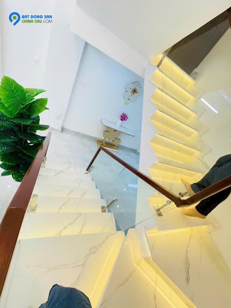 Nhà 3 tầngBTCT, 52m2, 4PN, full nội thất - Cách cầu Phước Long 100m - Nhà Bè, SHR - Chỉ 5,19 tỷ