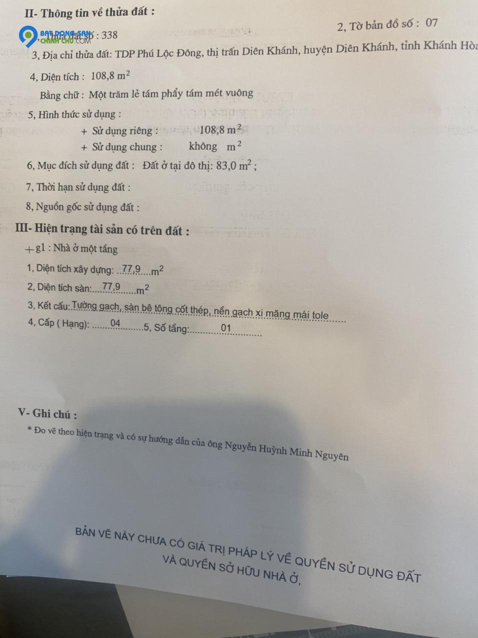 Nhà Đường Bê Tông 5m, View Sông Thị Trấn Diên Khánh, Giá Cực Tốt Đầu Tư