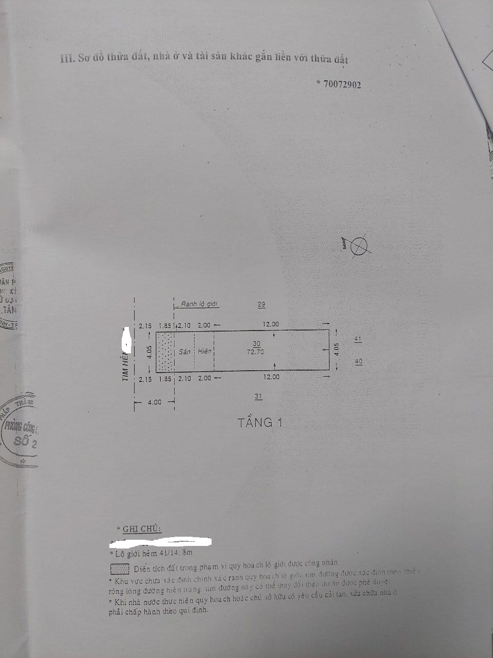 Nhà bán hẻm xe hơi, 4.05 x 18m, DT 73m2, Cống Lở, Phường 15, Quận Tân Bình.