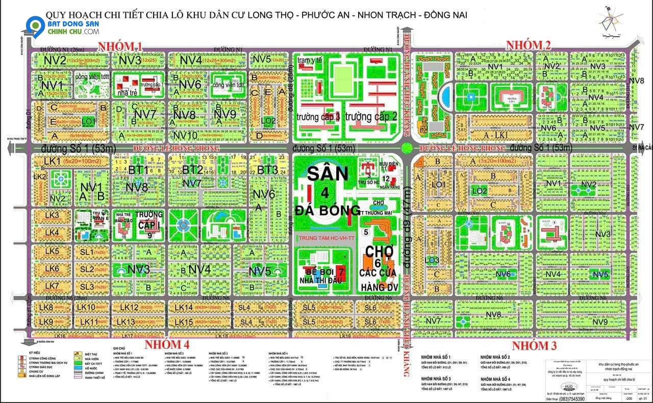 SGL - Nhận Ký Gửi, Mua Bán, Tư Vấn Đất Nền Nhơn Trạch, Dự Án Hud - XDHN - Ecosun