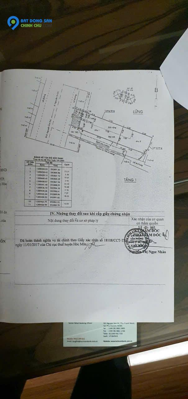 SIÊU HIẾM – NHÀ (10x48) MẶT TIỀN NGUYỄN THỊ SÓC – BÀ ĐIỂM DÒNG TIỀN ỔN ĐỊNH