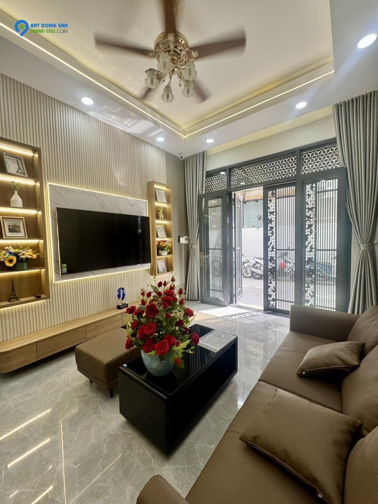 SIÊU PHẨM 3 TẦNG-4PN-HẼM TRƯỚC NHÀ 4M5-NHÀ FULL NỘI THẤT VÀO Ở NGAY-KHU ĐỒNG BỘ DÂN TRÍ CAO