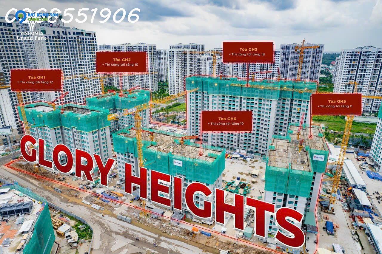 Sở Hữu Căn hộ 2PN Glory Heights tại Vinhomes Grand Park, Mua Nhà 8 Năm Ko Lãi Suất, Vốn chỉ 10%