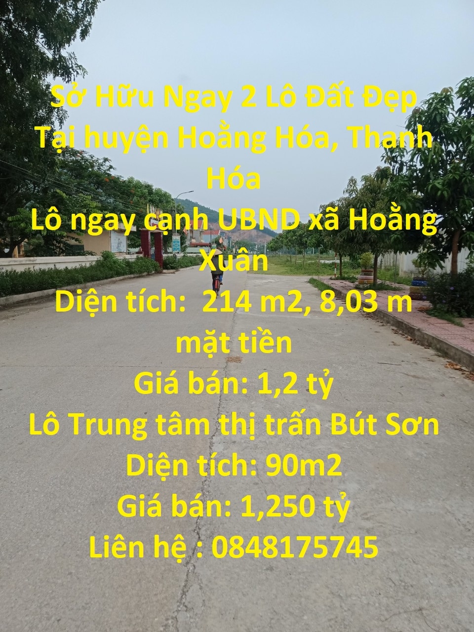 Sở Hữu Ngay 2 Lô Đất Đẹp Tại huyện Hoằng Hóa, Thanh Hóa