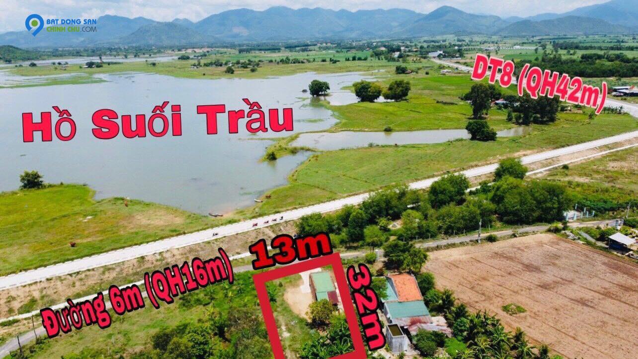 bán đất Vuông vắn thông ra 3 đương dt8 6 va ql26  cạnh hồ Suối Trầu Ninh Xuân Ninh Hoà lh 0985451850