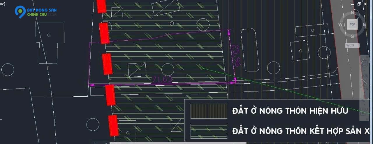 bán đất mặt tiền đường an nhơn tayangang 71m có thổ cư