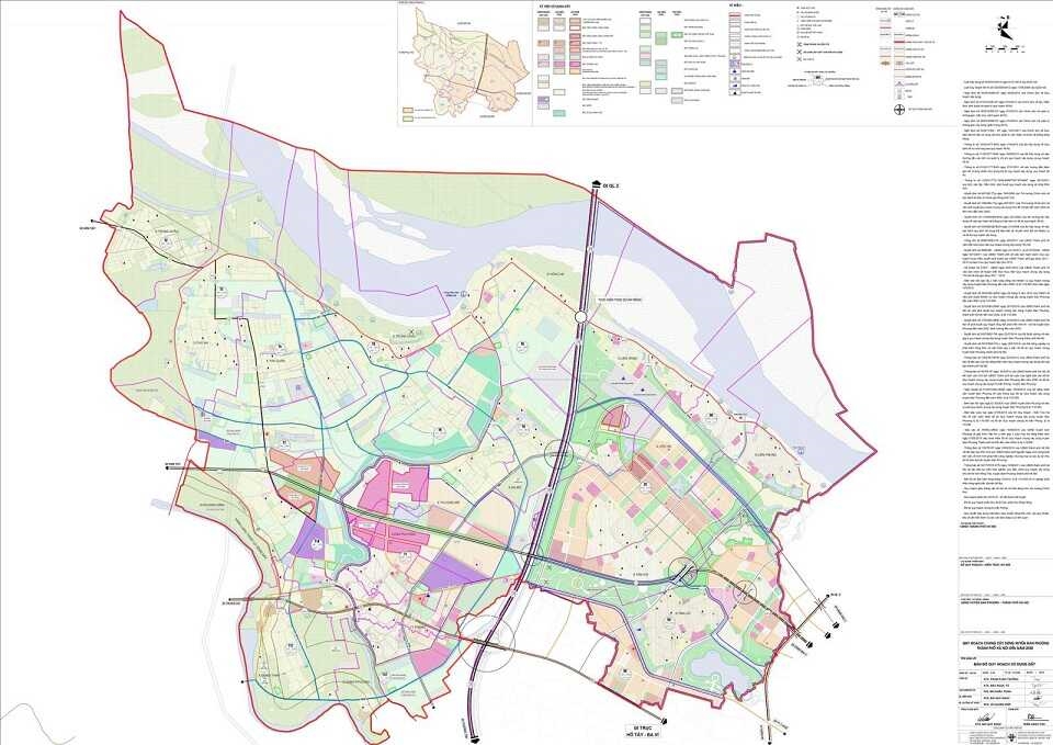 Bản đồ quy hoạch huyện Đan Phượng (Hà Nội) đến năm 2030