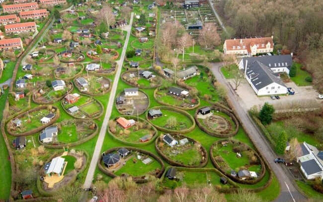 Độc đáo khu đô thị hình tròn tuyệt đẹp tại Đan Mạch